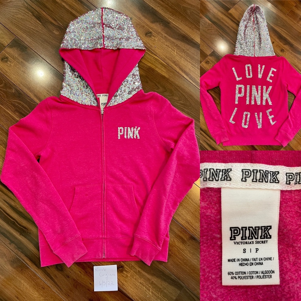 RARE VS PINK Sequin Hoodie